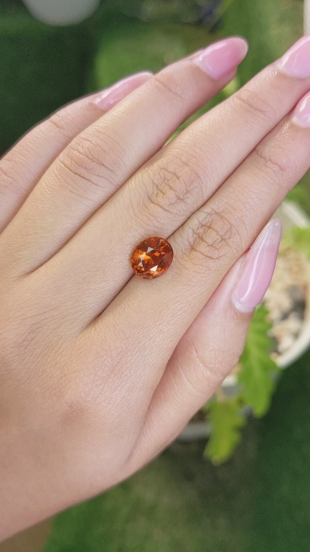 3.51 Ct. Hessonite Garnet from Madagascar Size Video