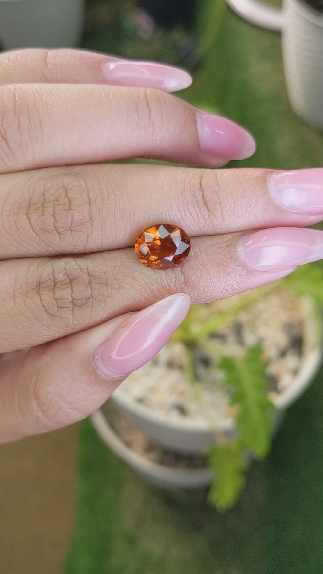 3.51 Ct. Hessonite Garnet from Madagascar Size Video