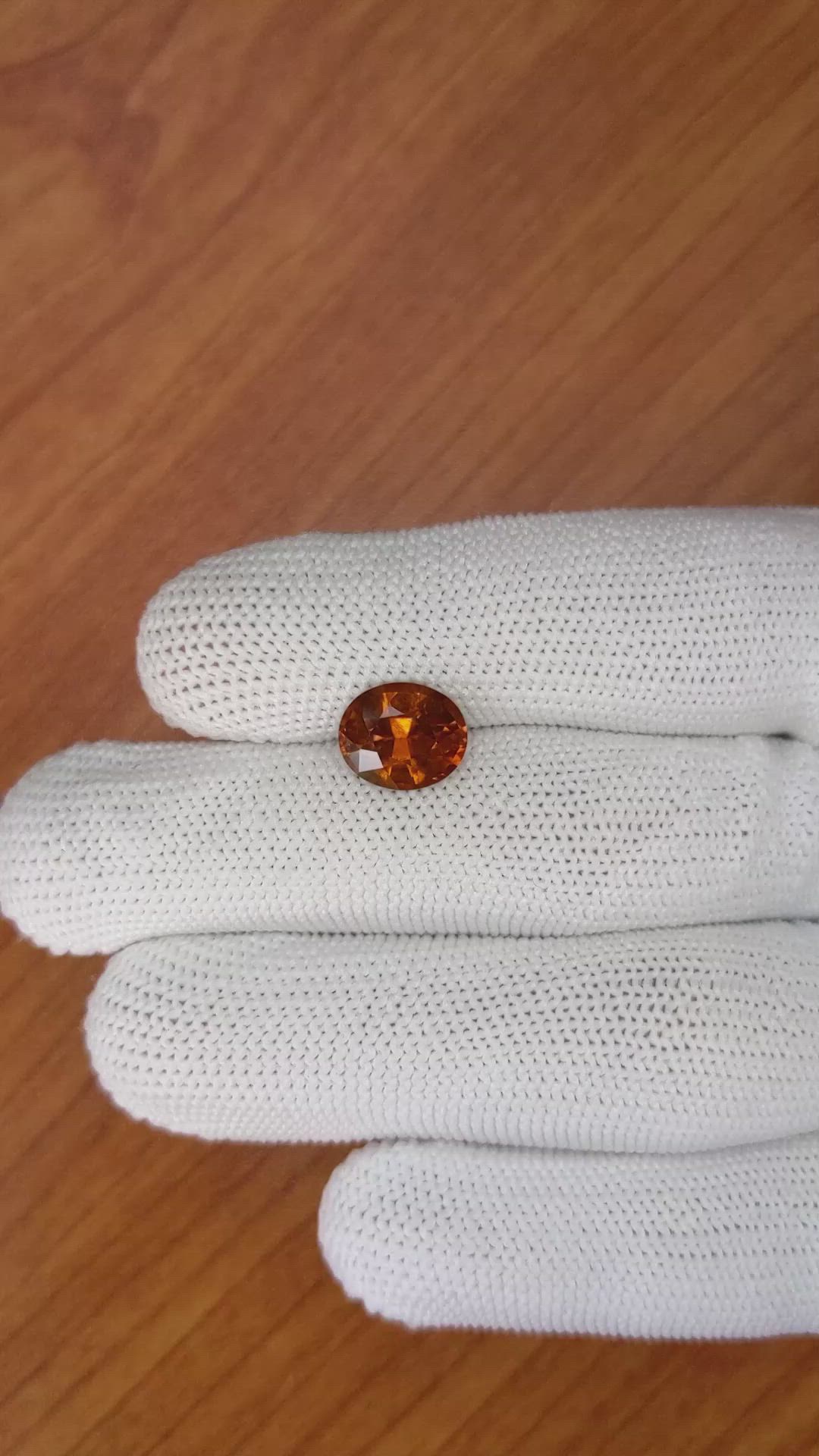 3.51 Ct. Hessonite Garnet from Madagascar Size Video