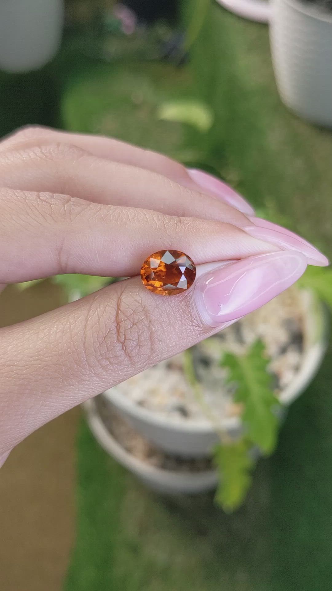 3.51 Ct. Hessonite Garnet from Madagascar Size Video