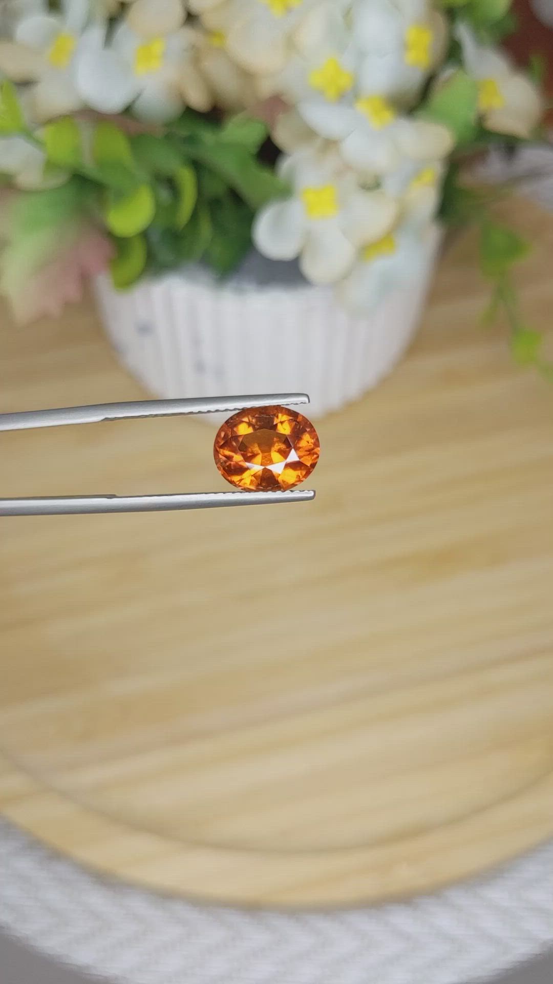 3.51 Ct. Hessonite Garnet from Madagascar Size Video