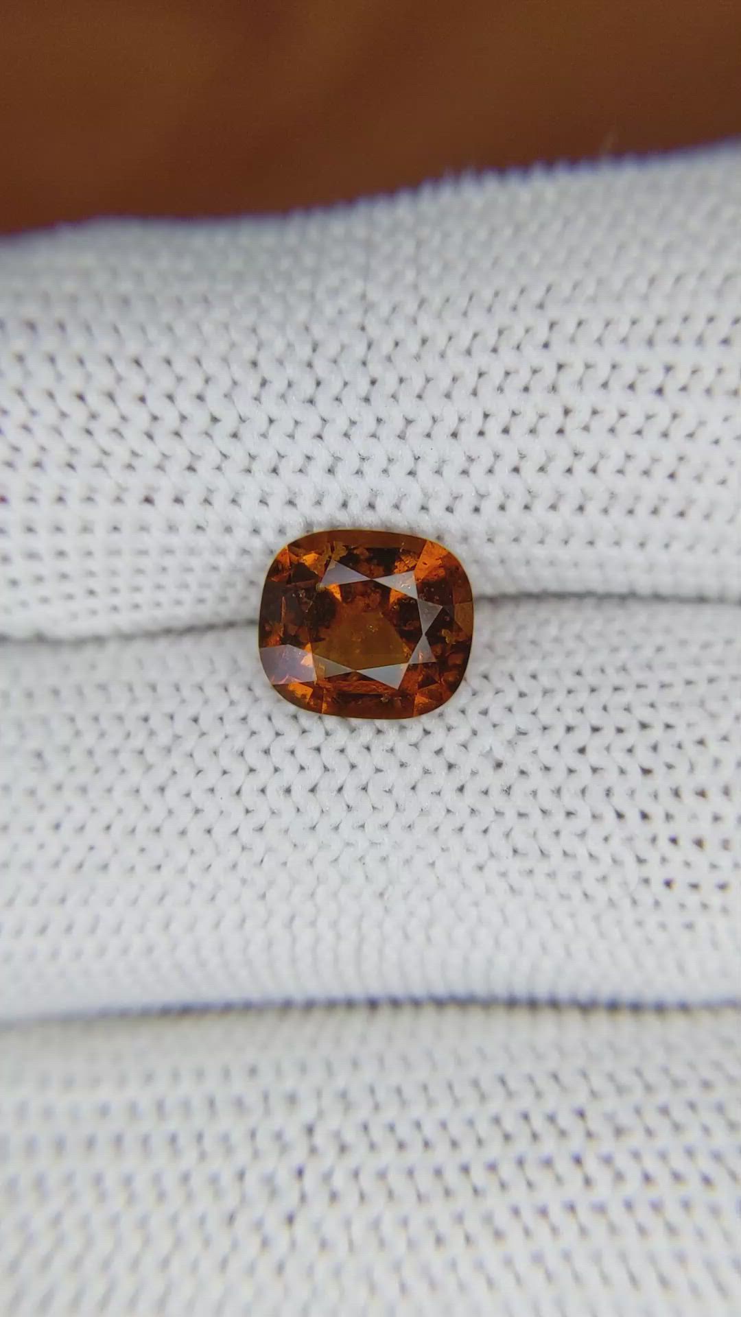 2.43 Ct. Hessonite Garnet from Madagascar Size Video