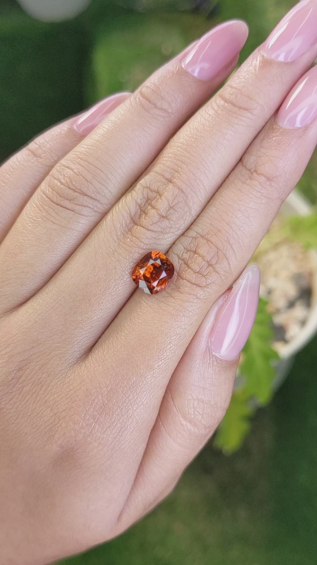 2.43 Ct. Hessonite Garnet from Madagascar Size Video