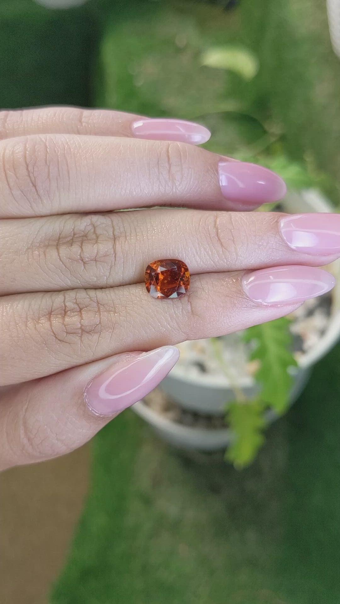 2.43 Ct. Hessonite Garnet from Madagascar Size Video