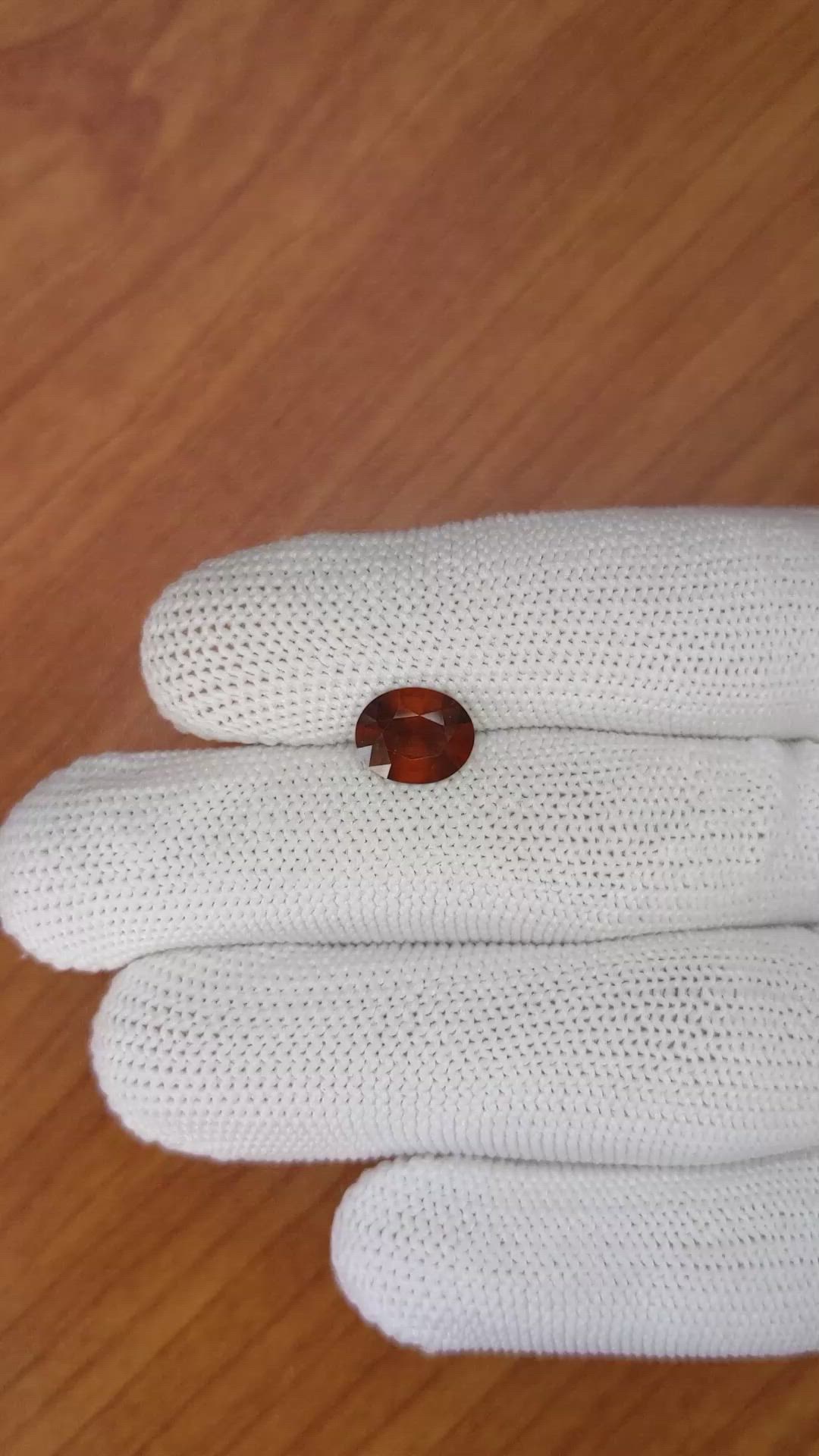 2.12 Ct. Hessonite Garnet from Madagascar Size Video