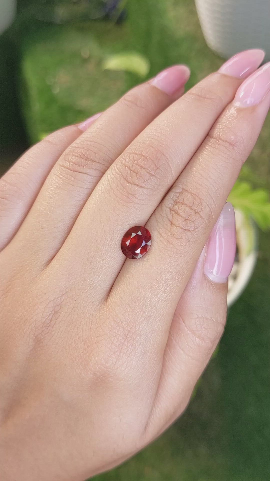 2.12 Ct. Hessonite Garnet from Madagascar Size Video