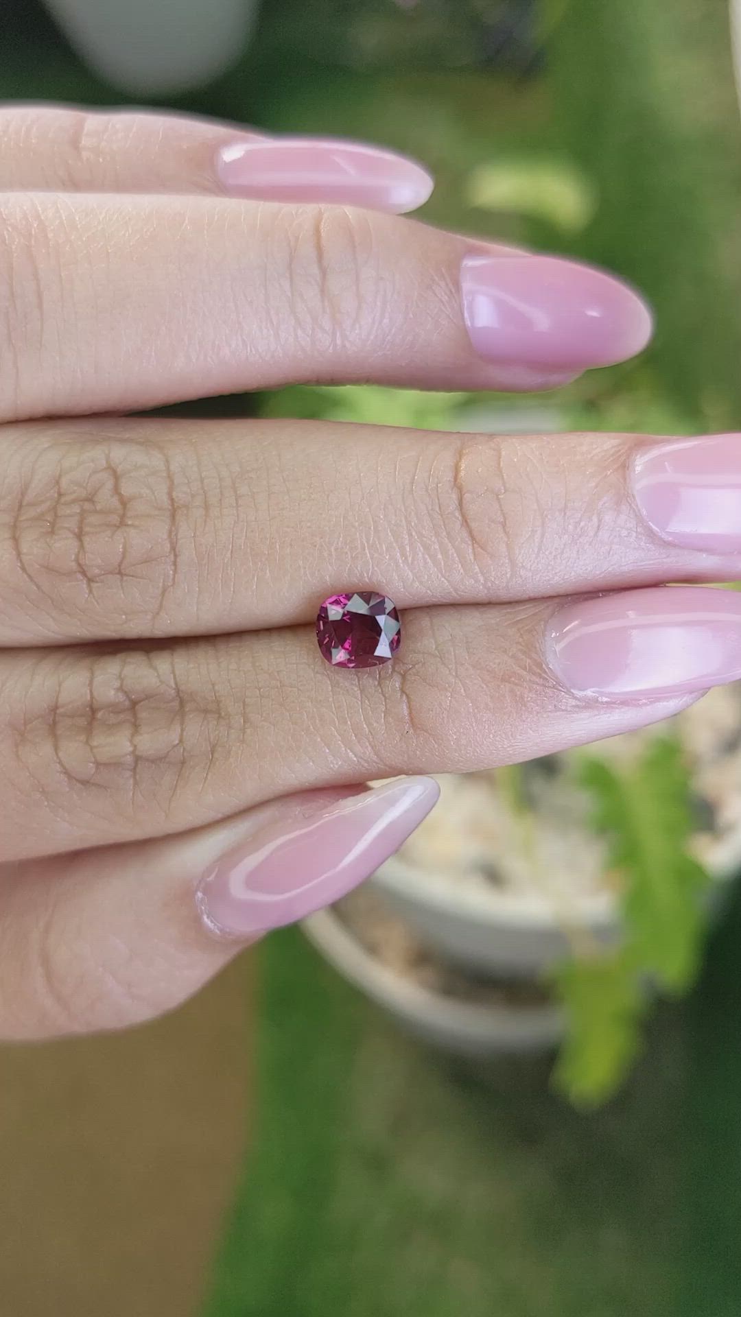 1.15 Ct. Garnet from Ceylon (Sri Lanka) Size Video