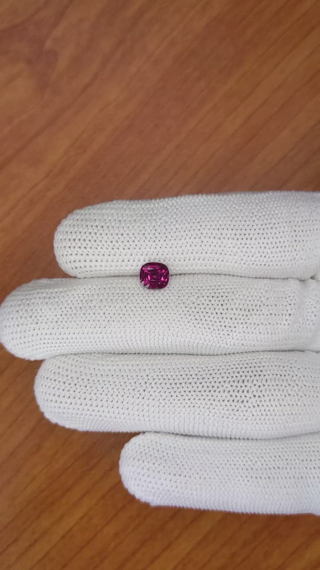 1.15 Ct. Garnet from Ceylon (Sri Lanka) Size Video
