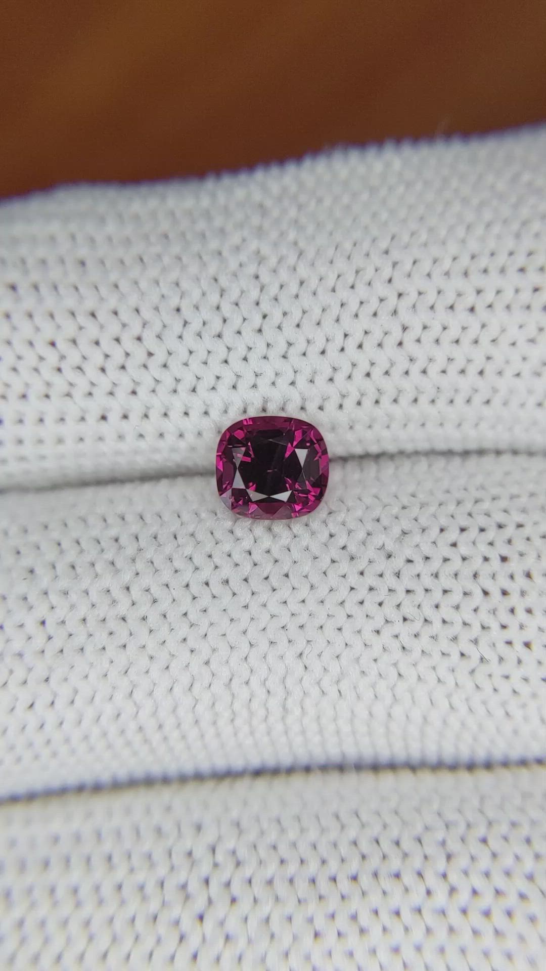 1.15 Ct. Garnet from Ceylon (Sri Lanka) Size Video