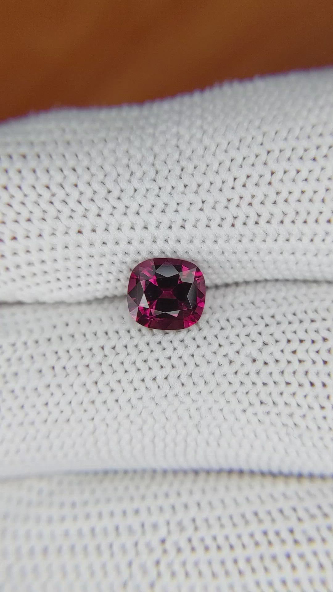 1.35 Ct. Garnet from Ceylon (Sri Lanka) Size Video