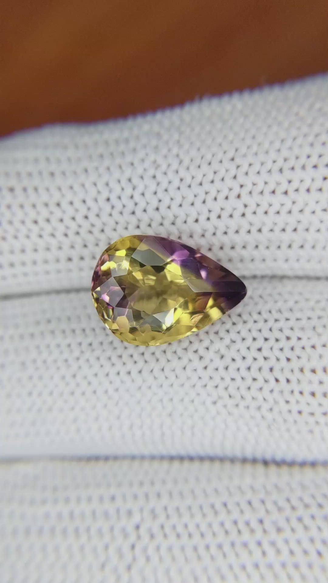 5.37 Ct. Ametrine from Ceylon (Sri Lanka) Size Video