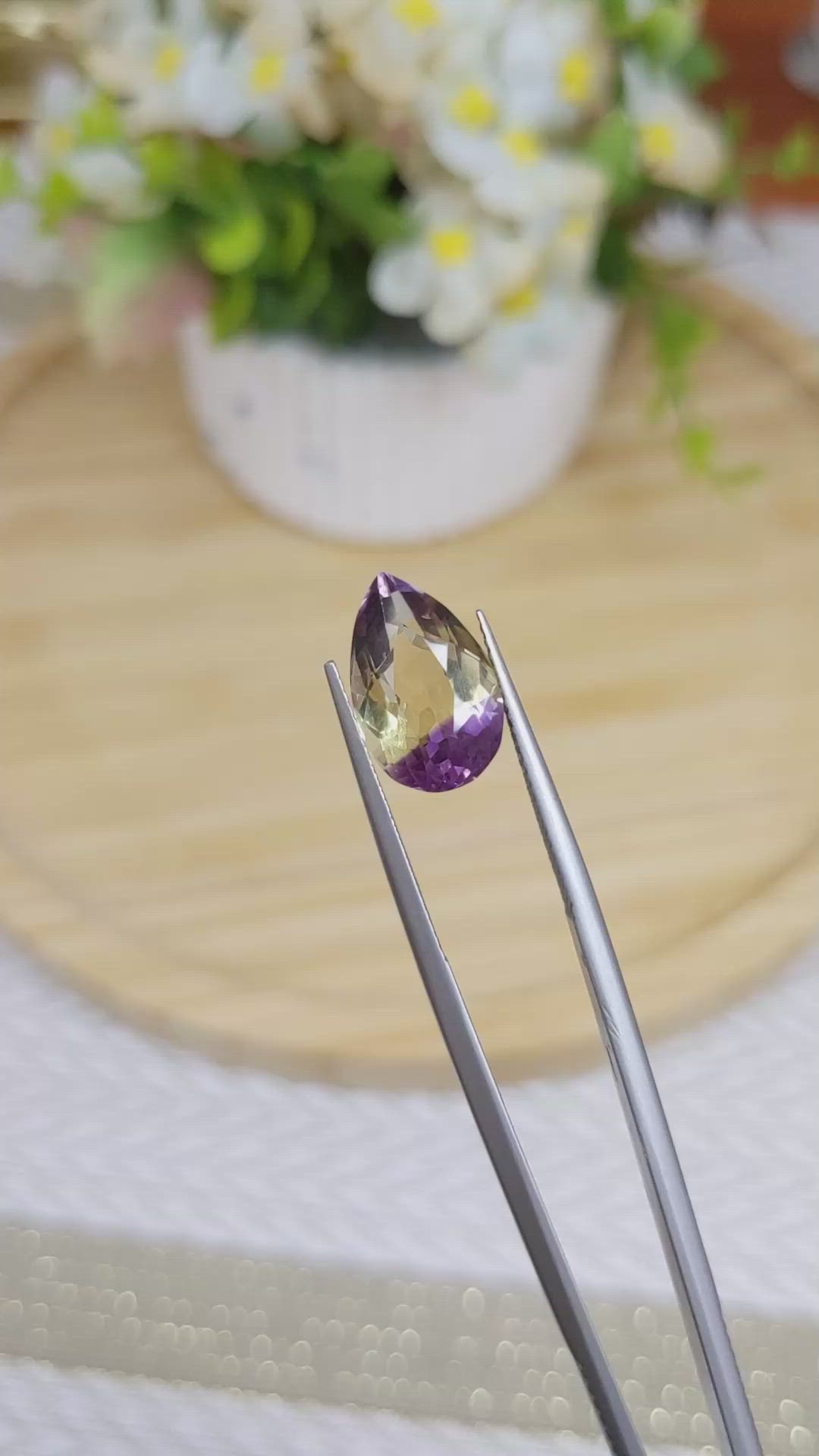 4.87 Ct. Ametrine from Ceylon (Sri Lanka) Size Video