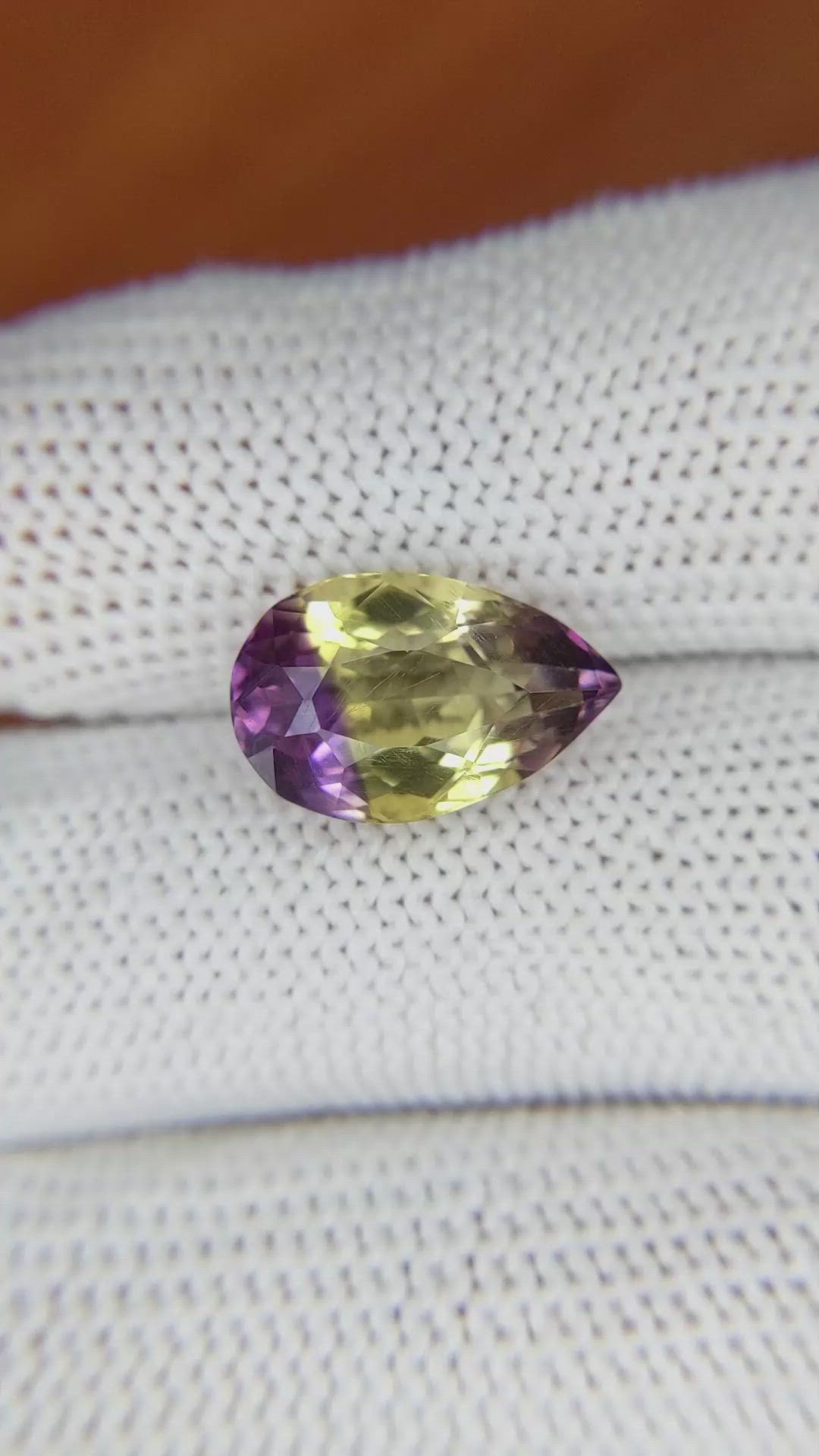 4.87 Ct. Ametrine from Ceylon (Sri Lanka) Size Video