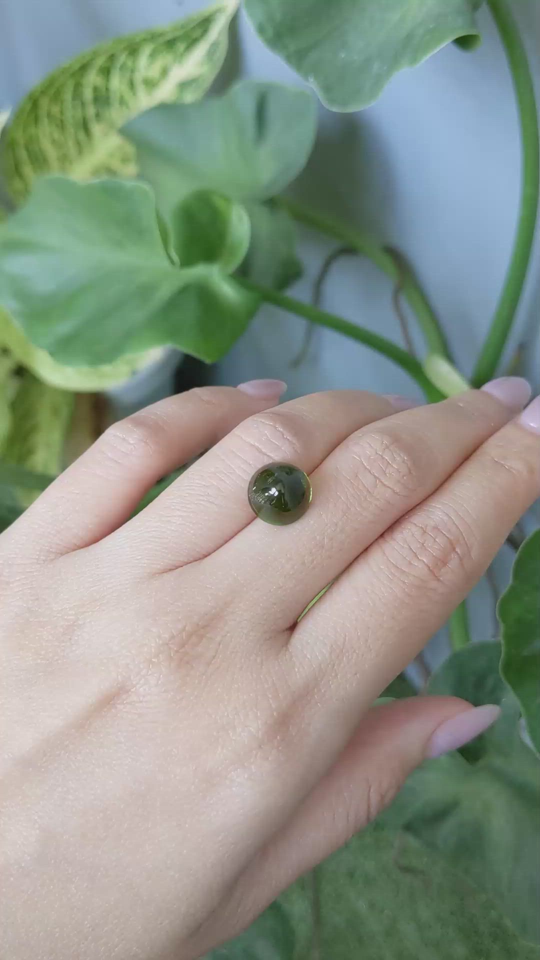 5.05 Ct. Cabochon Tourmaline from Mozambique Size Video