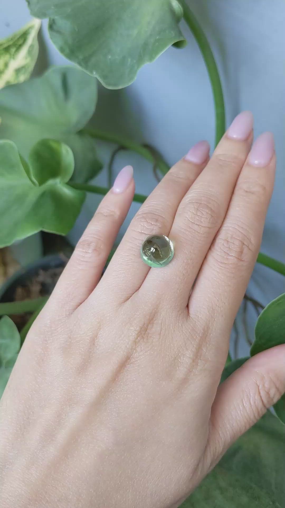 9.36 Ct. Cabochon Tourmaline from Mozambique Size Video