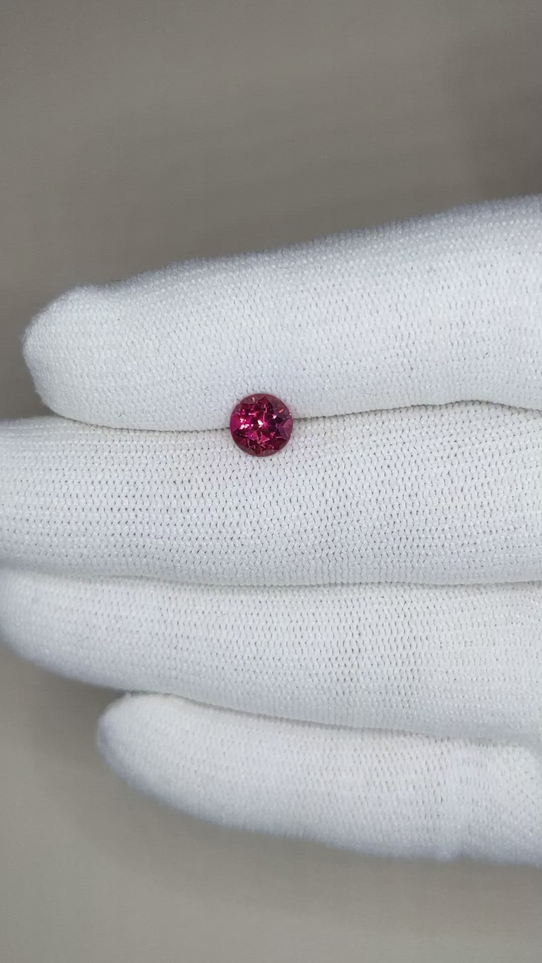 0.91 Ct. Rubellite Tourmaline from Brazil Size Video