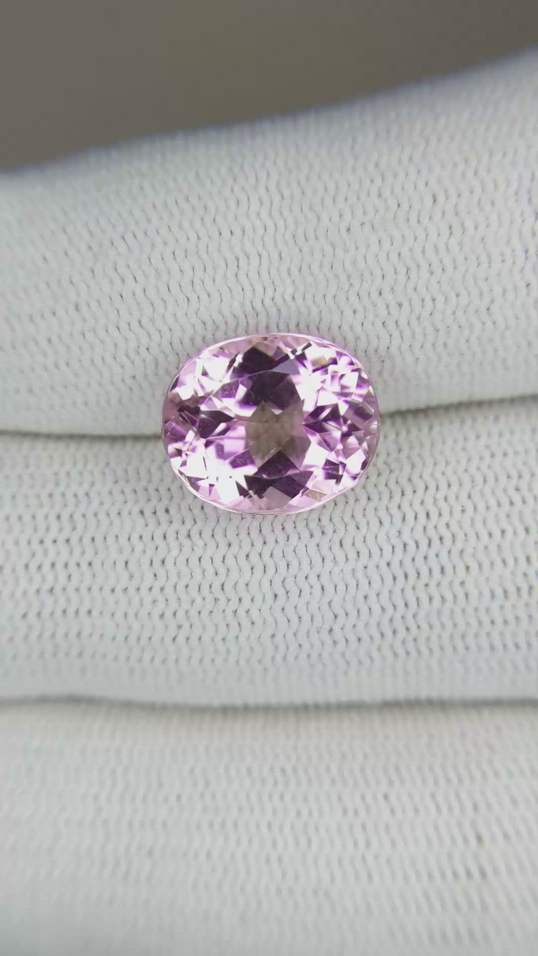 6.25 Ct. Kunzite from Afghanistan Size Video