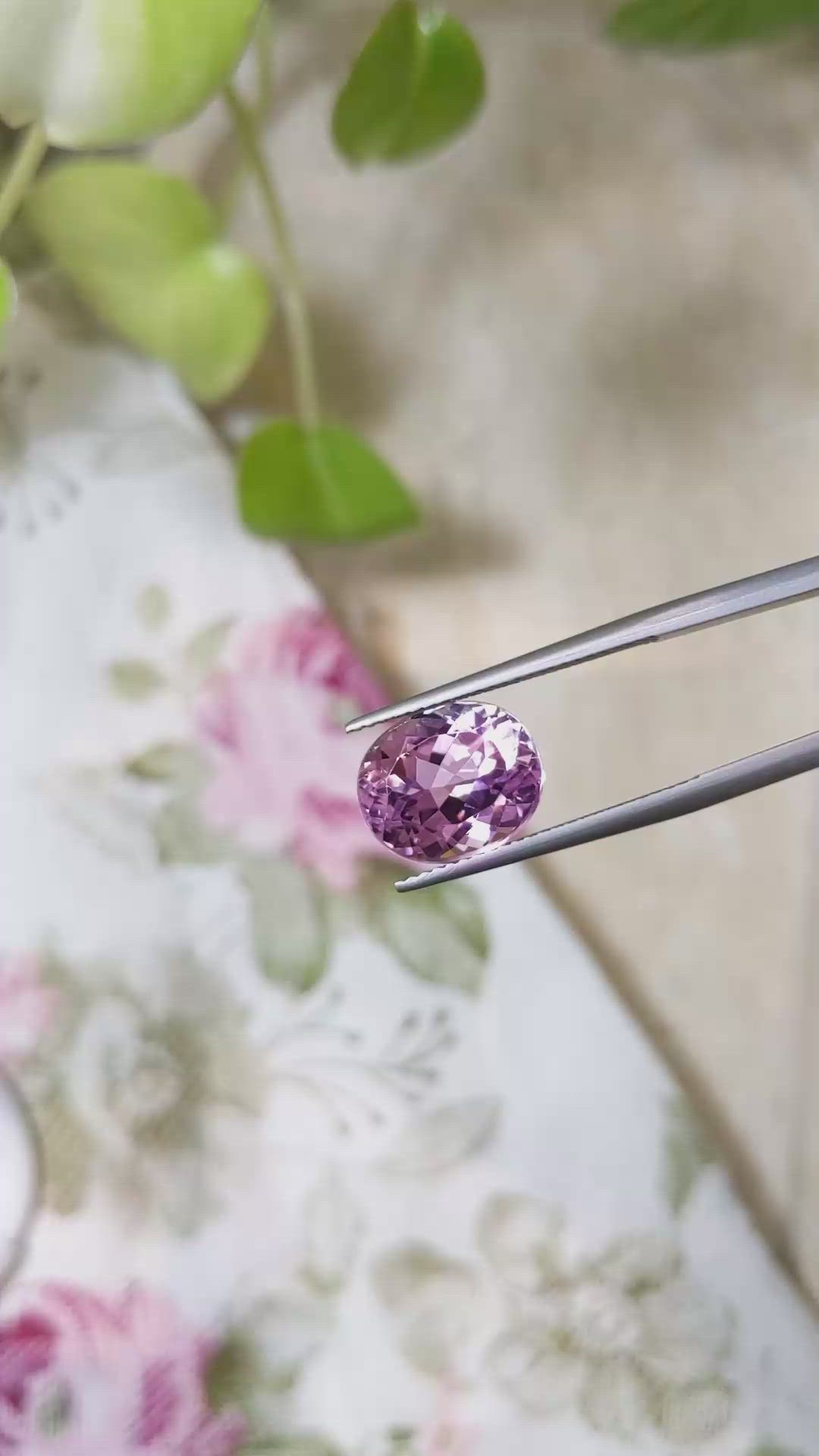6.25 Ct. Kunzite from Afghanistan Size Video