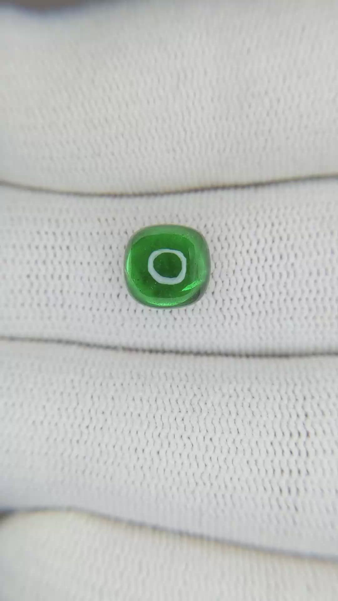 3.12 Ct. Cabochon Tsavorite Garnet from Tanzania Size Video