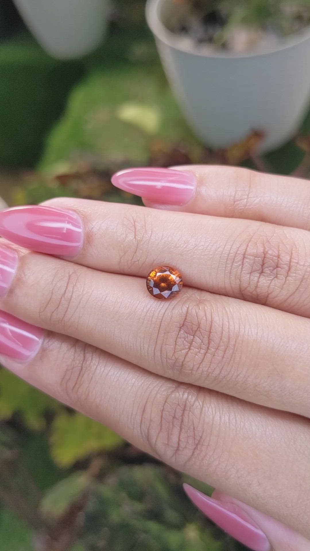 1.32 Ct. Hessonite Garnet from Madagascar Size Video