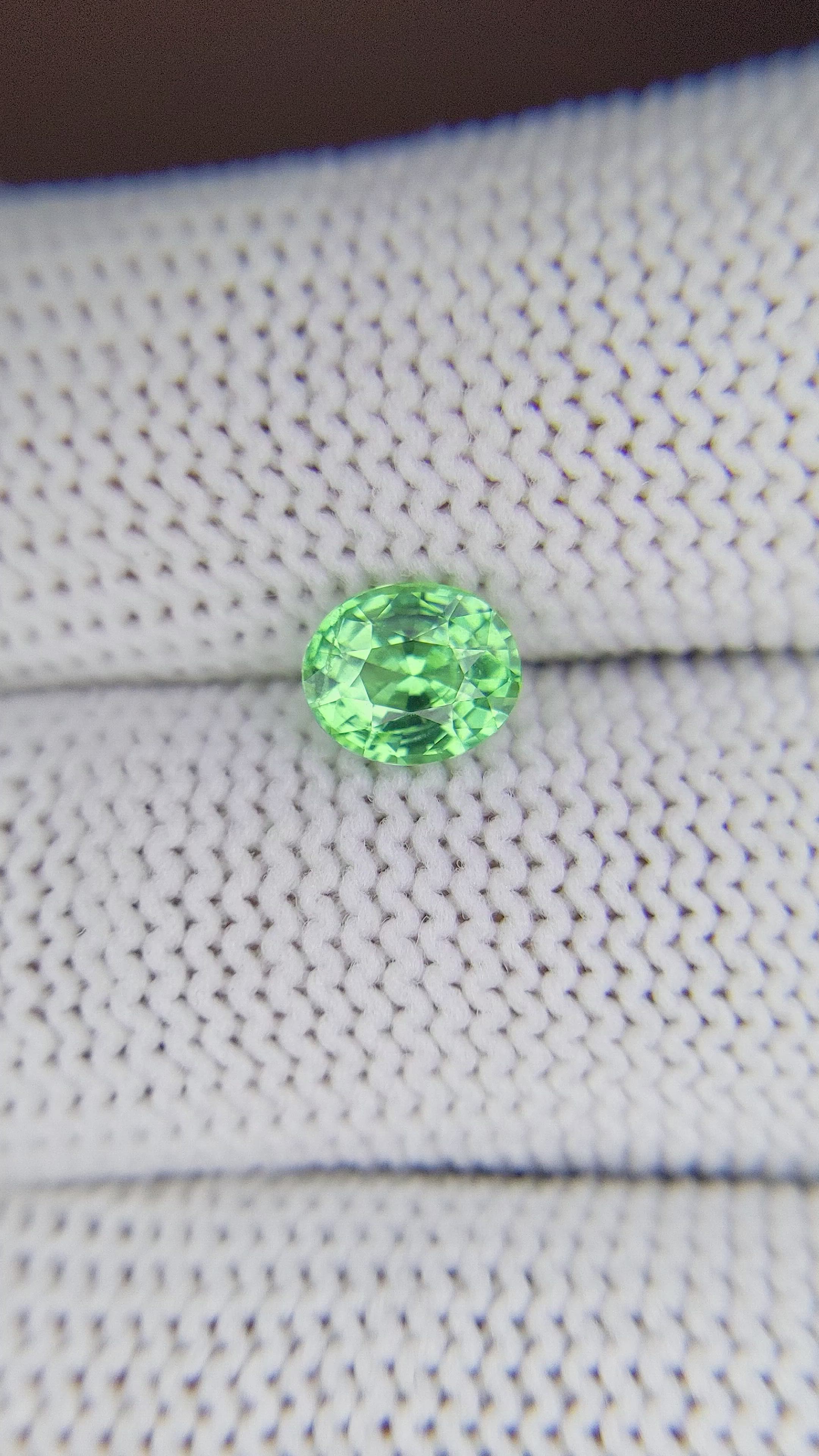 1.04 Ct. Tsavorite Garnet from Tanzania Size Video