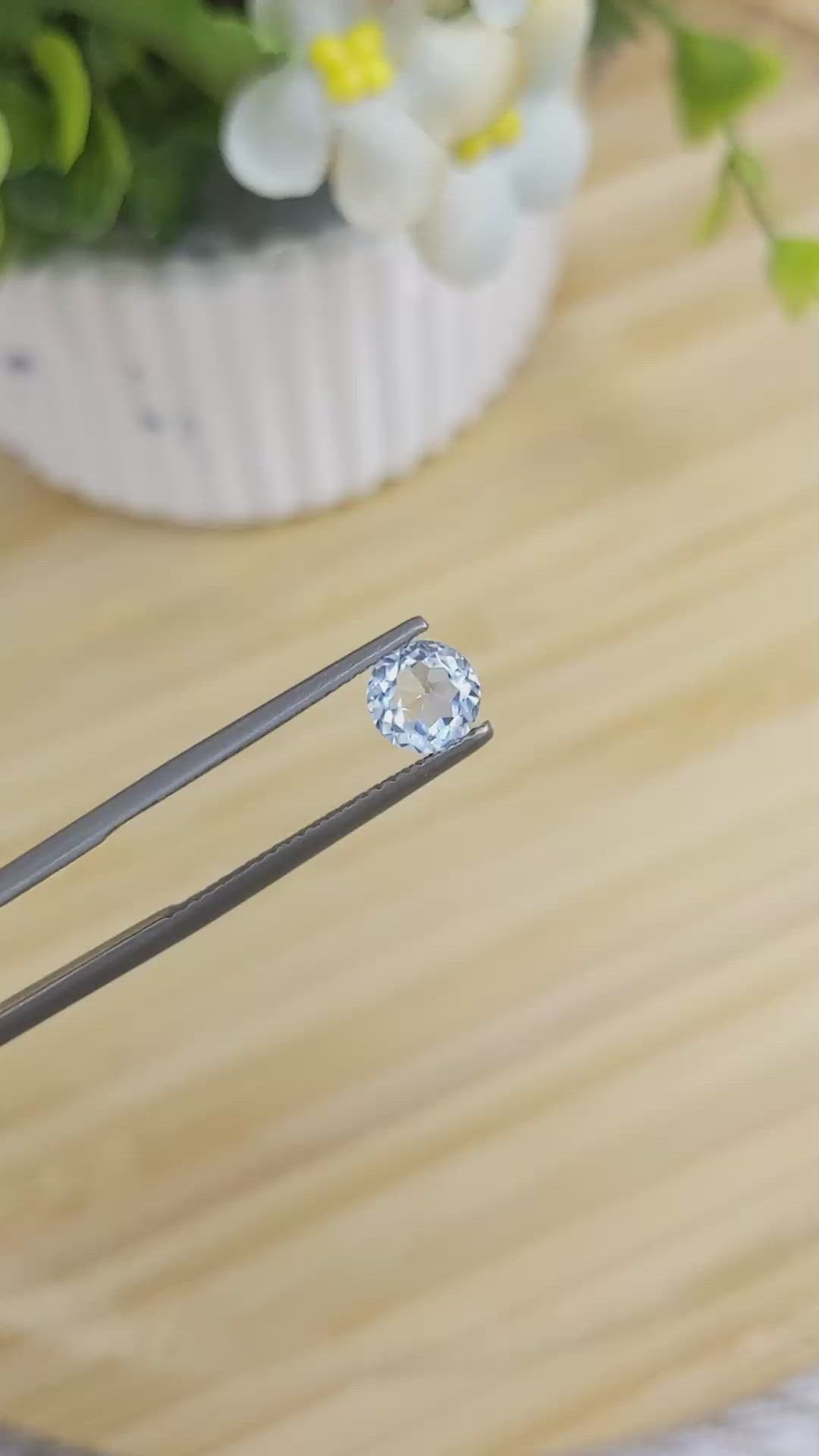 1.07 Ct. Topaz from Ceylon (Sri Lanka) Size Video
