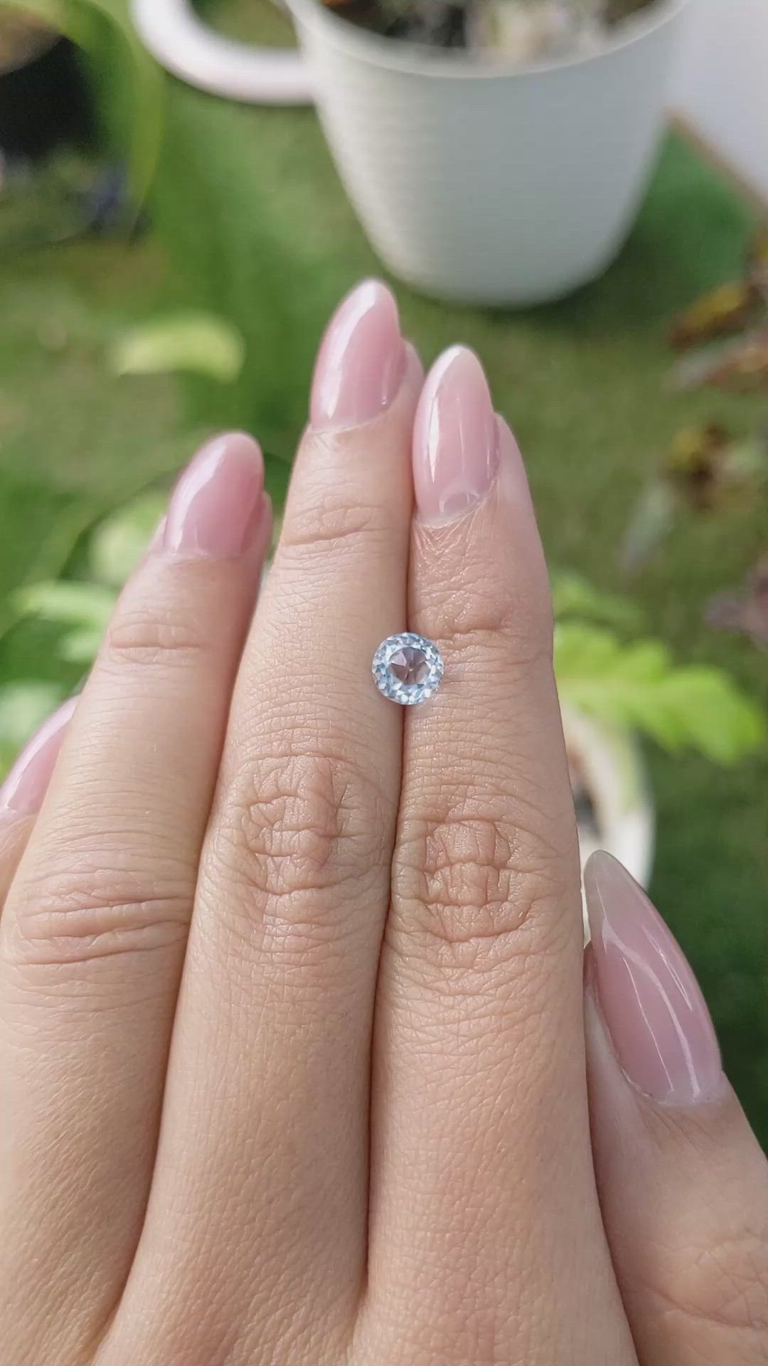 1.07 Ct. Topaz from Ceylon (Sri Lanka) Size Video