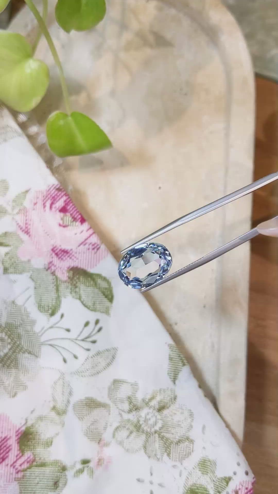 10.05 Ct. Aquamarine from Brazil Size Video