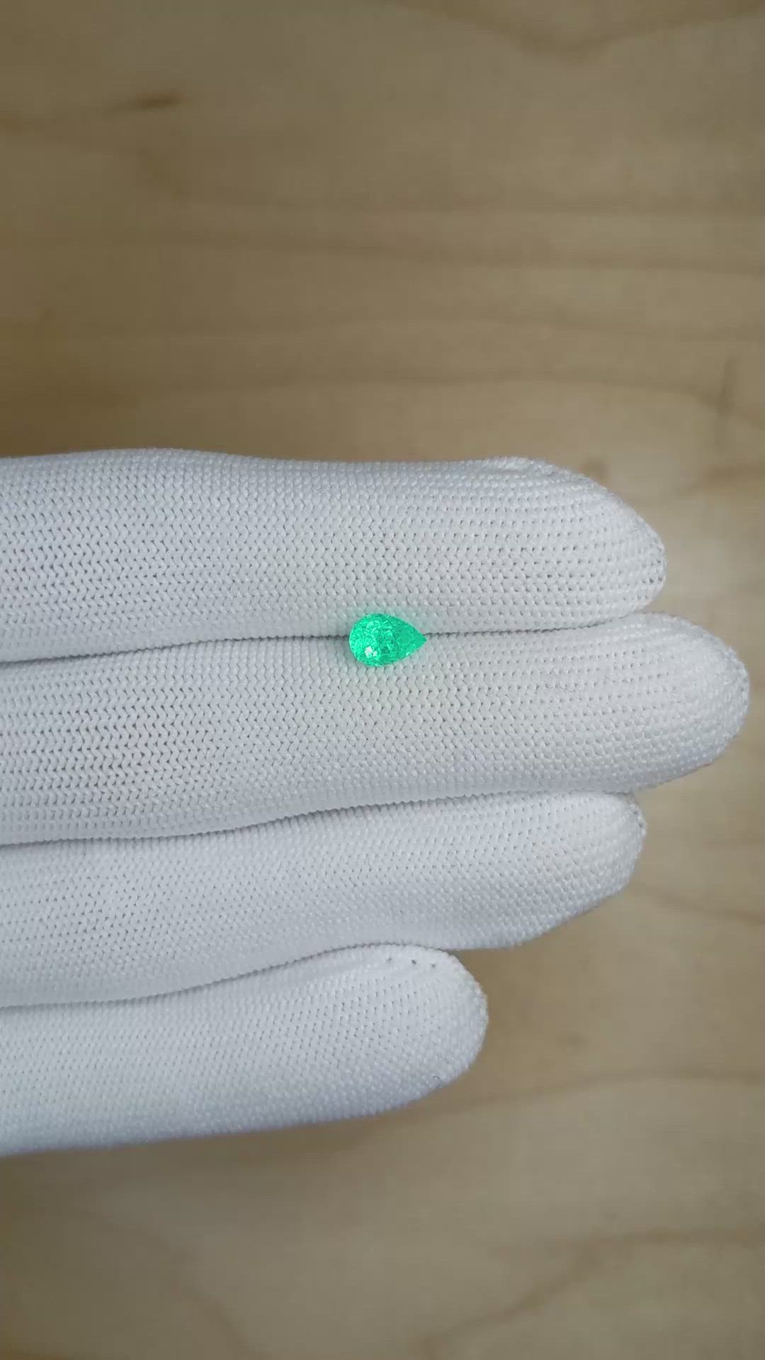 0.62 Ct. Paraiba Tourmaline from Brazil Size Video