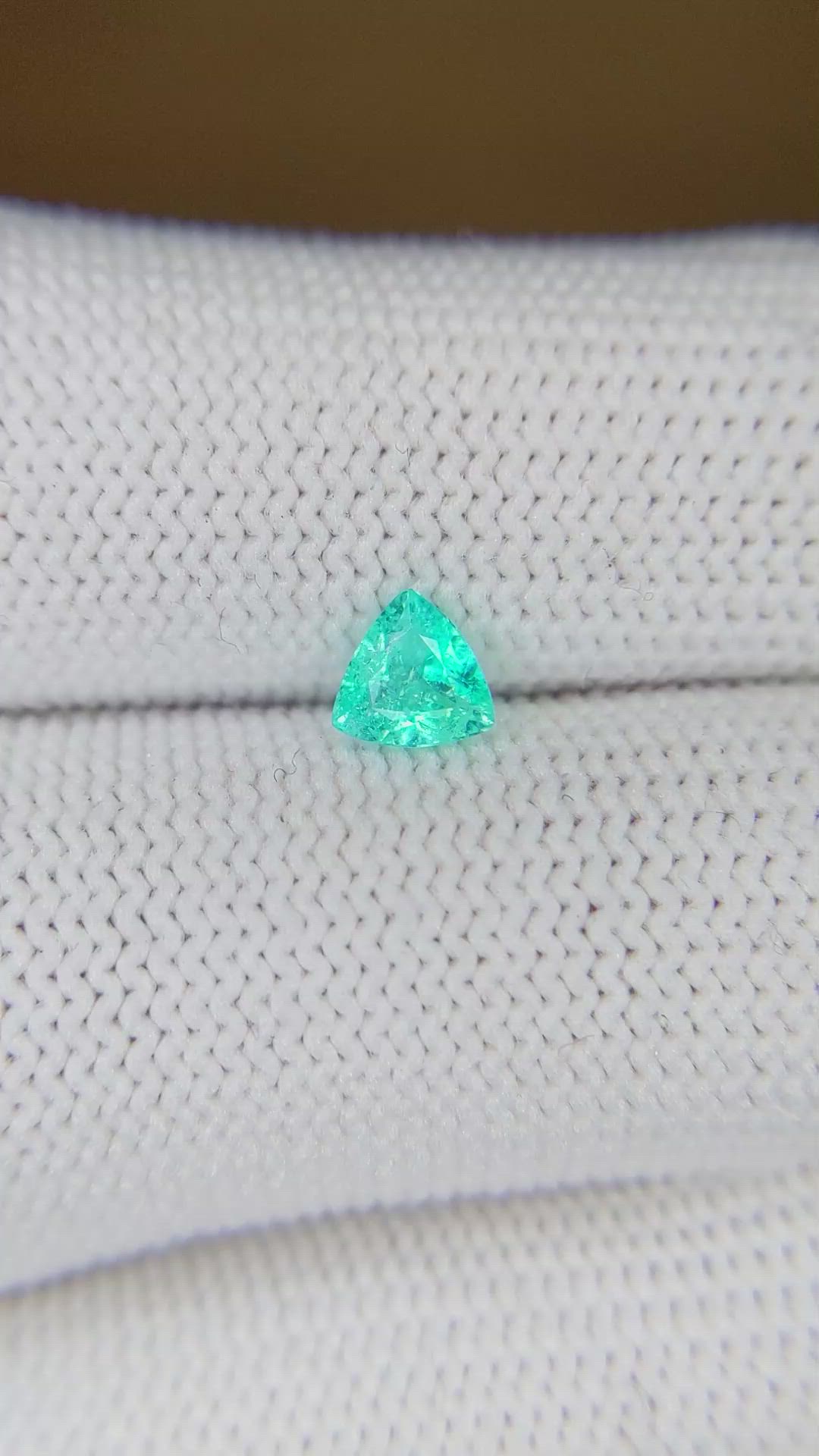 0.38 Ct. Paraiba Tourmaline from Brazil Size Video
