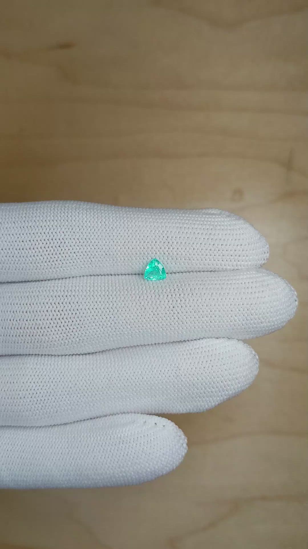 0.38 Ct. Paraiba Tourmaline from Brazil Size Video