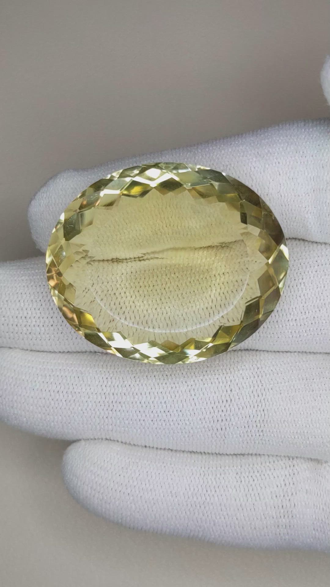93.56 Ct. Citrine from Brazil Size Video