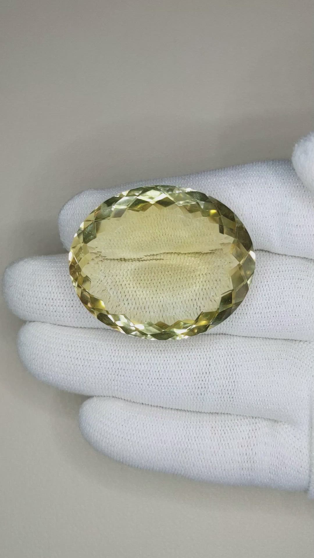 93.56 Ct. Citrine from Brazil Size Video