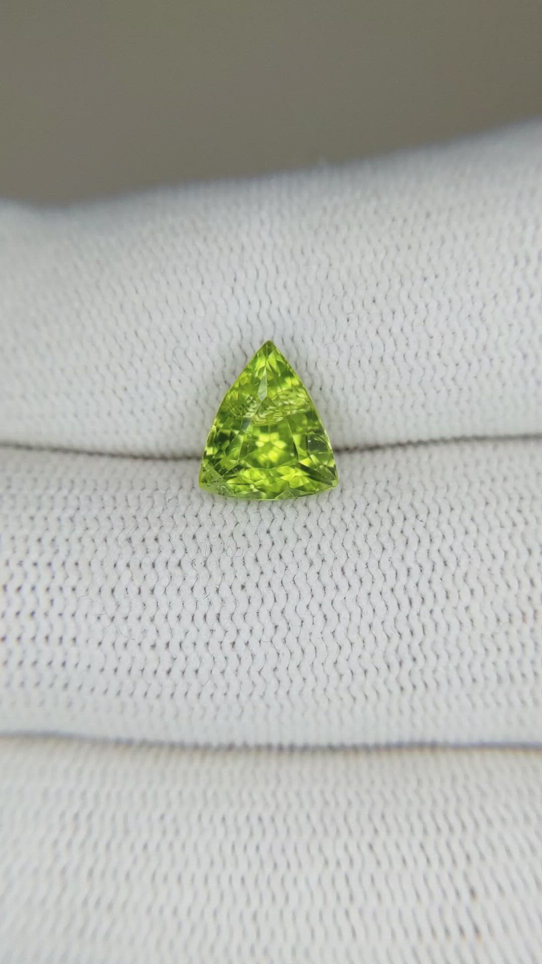 2.11 Ct. Peridot from Burma (Myanmar) Size Video