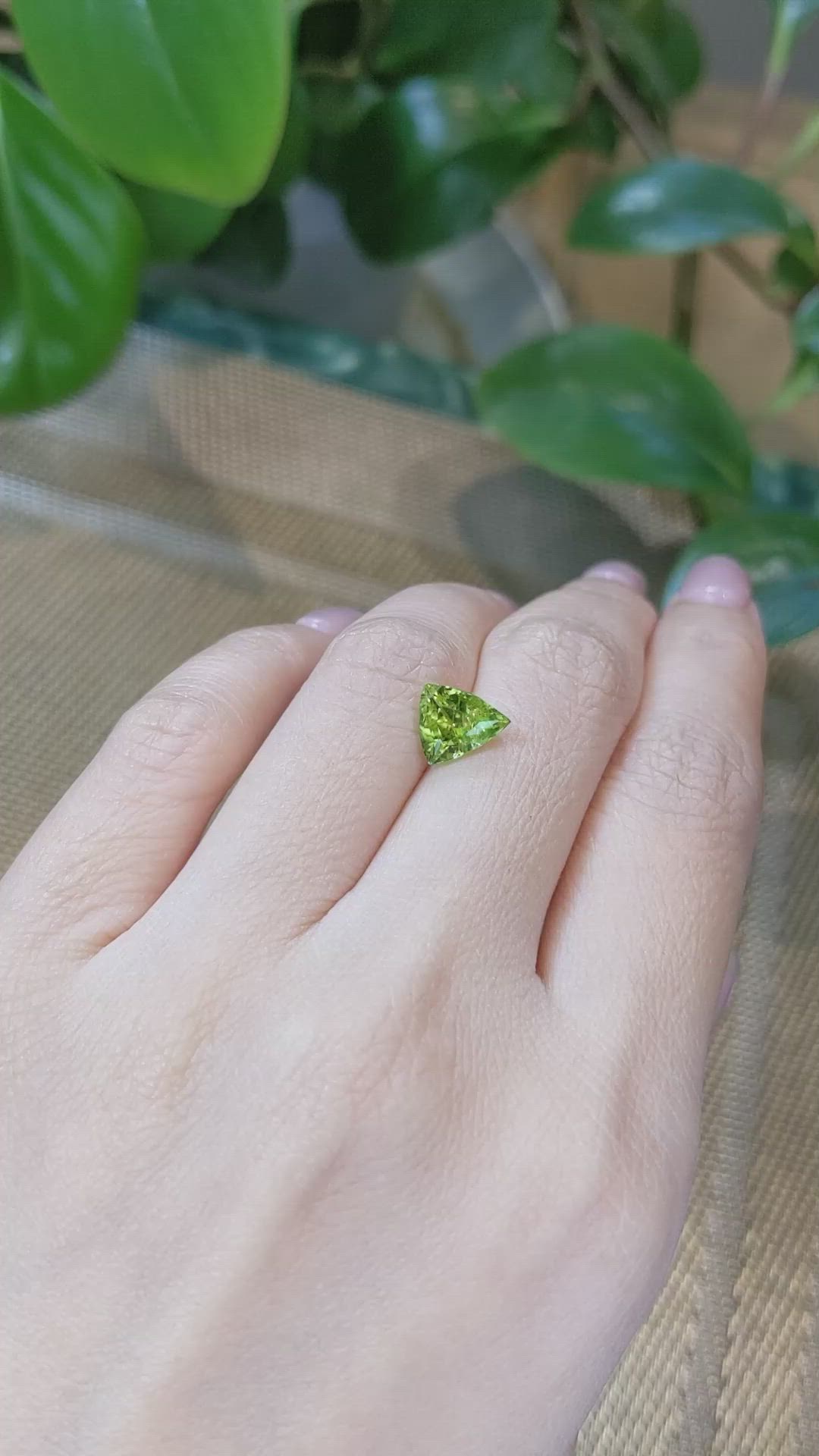 2.11 Ct. Peridot from Burma (Myanmar) Size Video