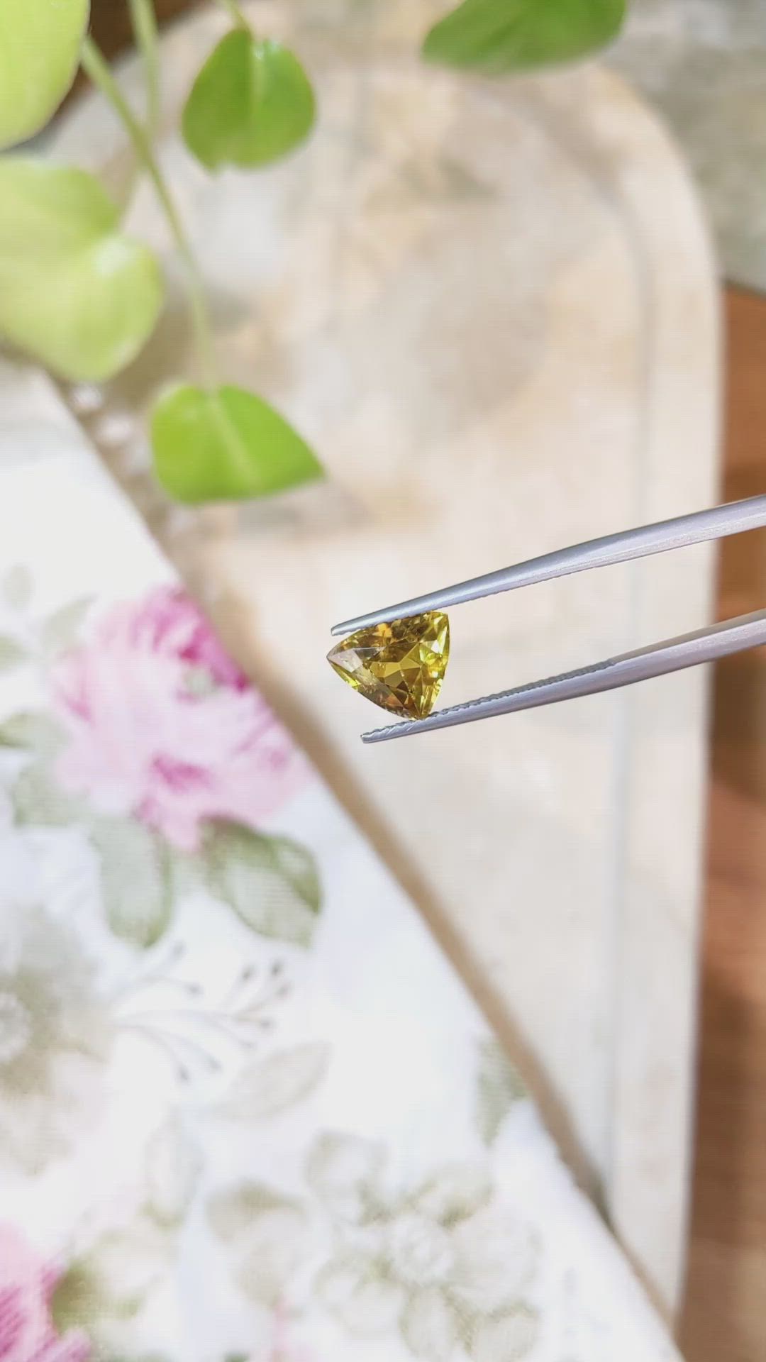 2.01 Ct. Sphene (Titanite) from Madagascar Size Video