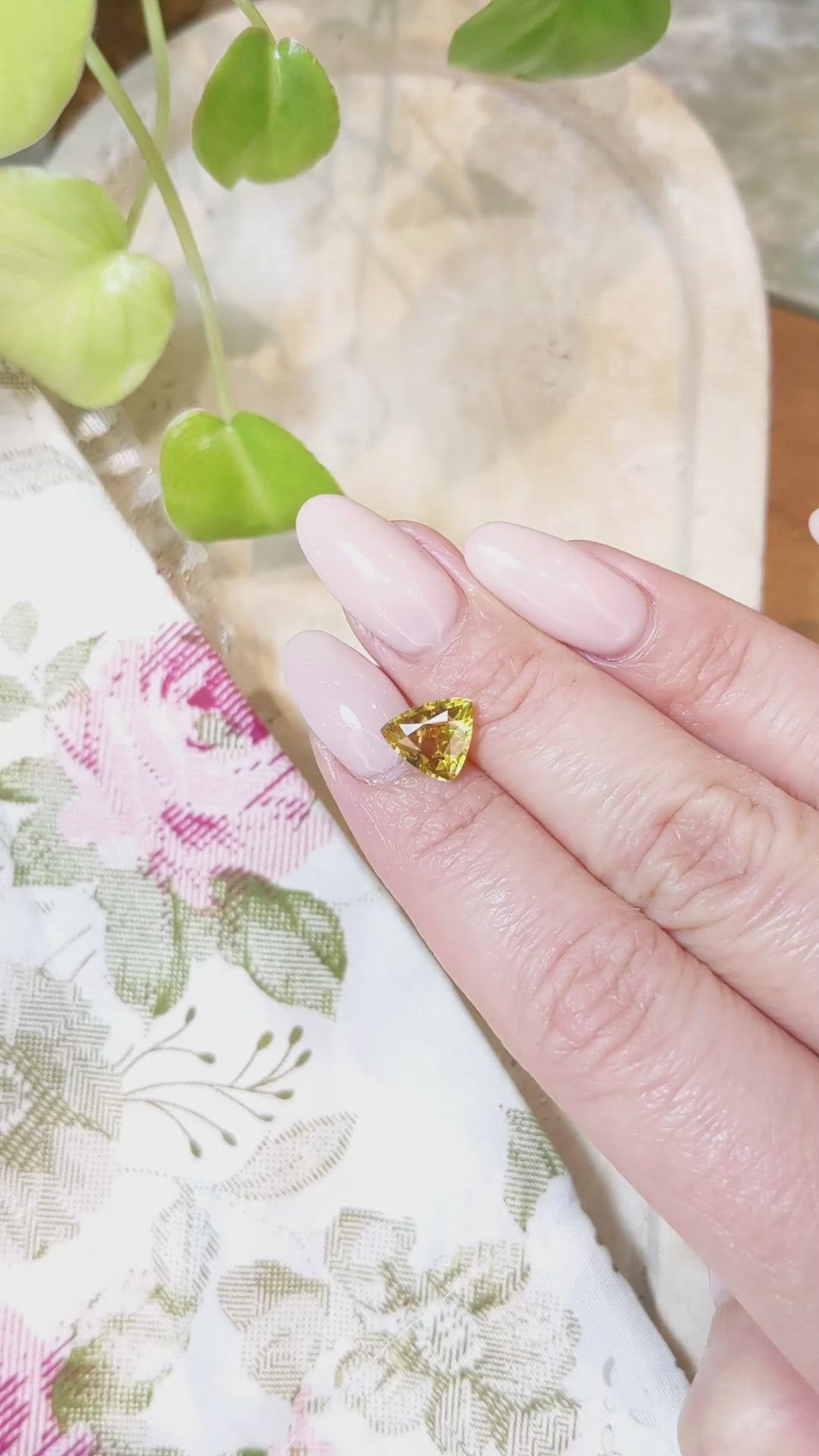 2.01 Ct. Sphene (Titanite) from Madagascar Size Video