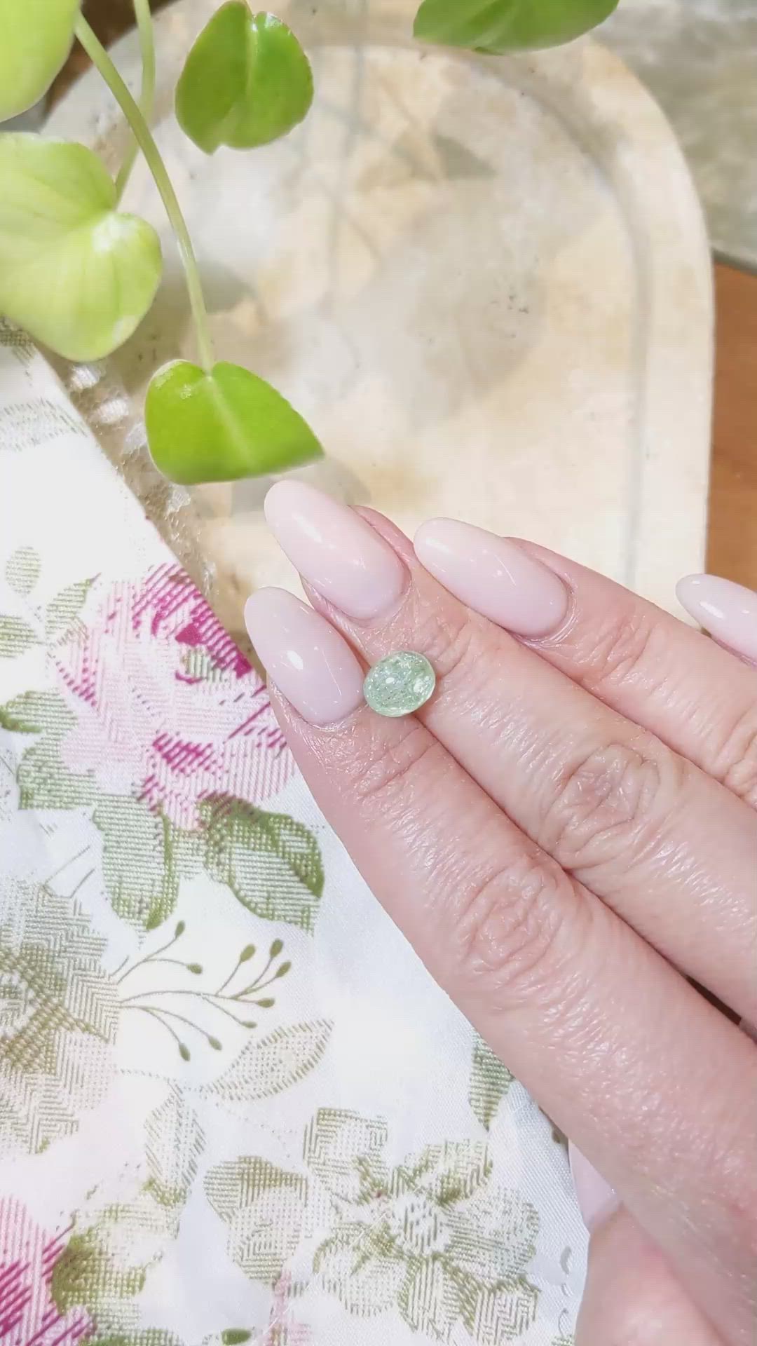 2.35 Ct. Cabochon Paraiba Tourmaline from Nigeria Size Video