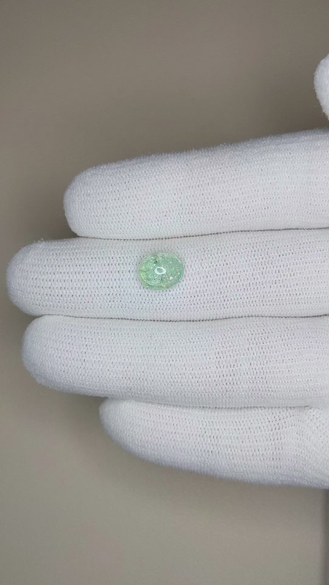 2.35 Ct. Cabochon Paraiba Tourmaline from Nigeria Size Video