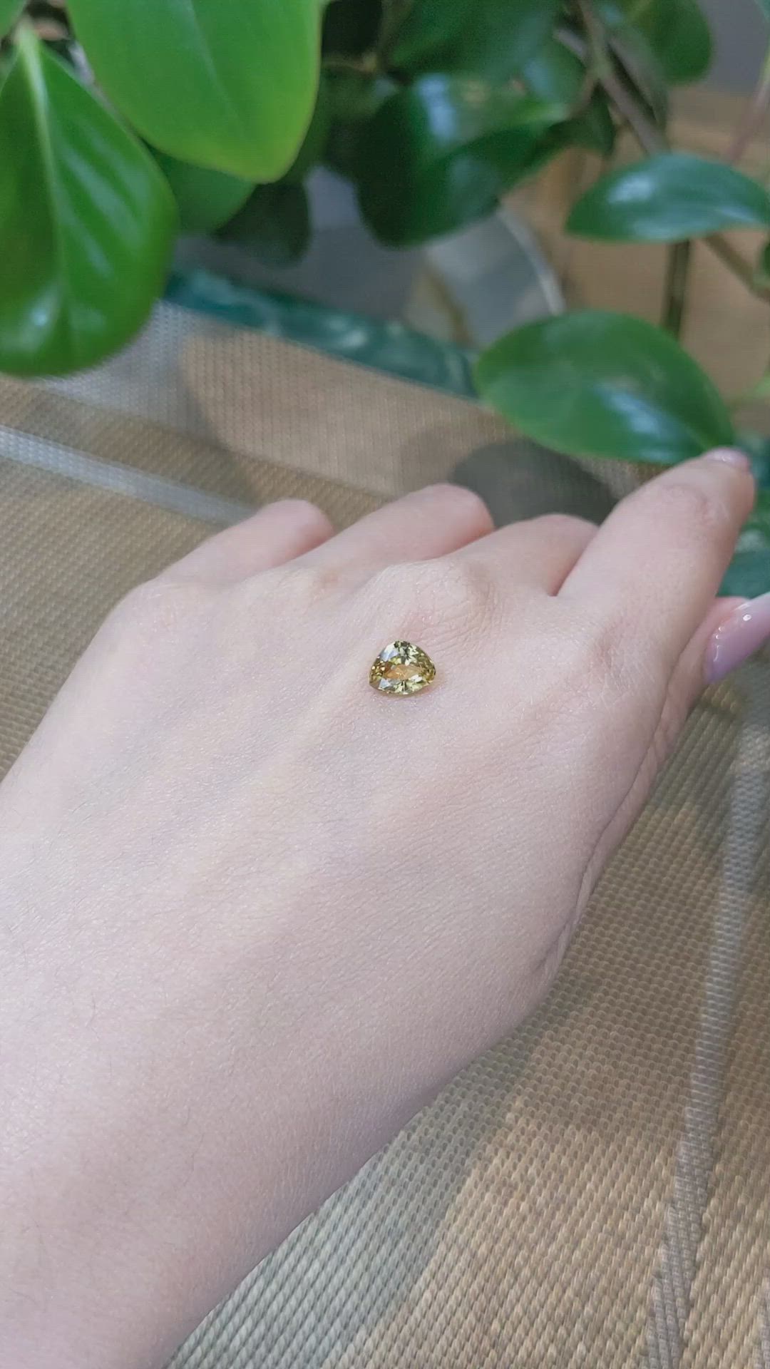 1.82 Ct. Zircon from Ceylon (Sri Lanka) Size Video