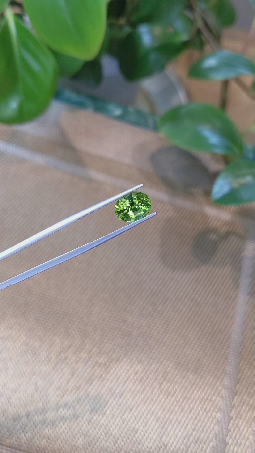 3.40 Ct. Peridot from Burma (Myanmar) Size Video