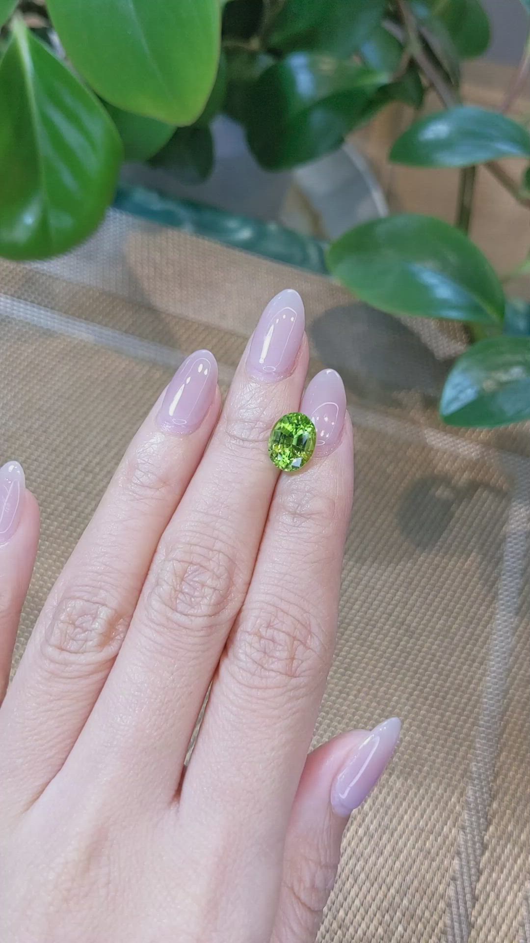3.40 Ct. Peridot from Burma (Myanmar) Size Video
