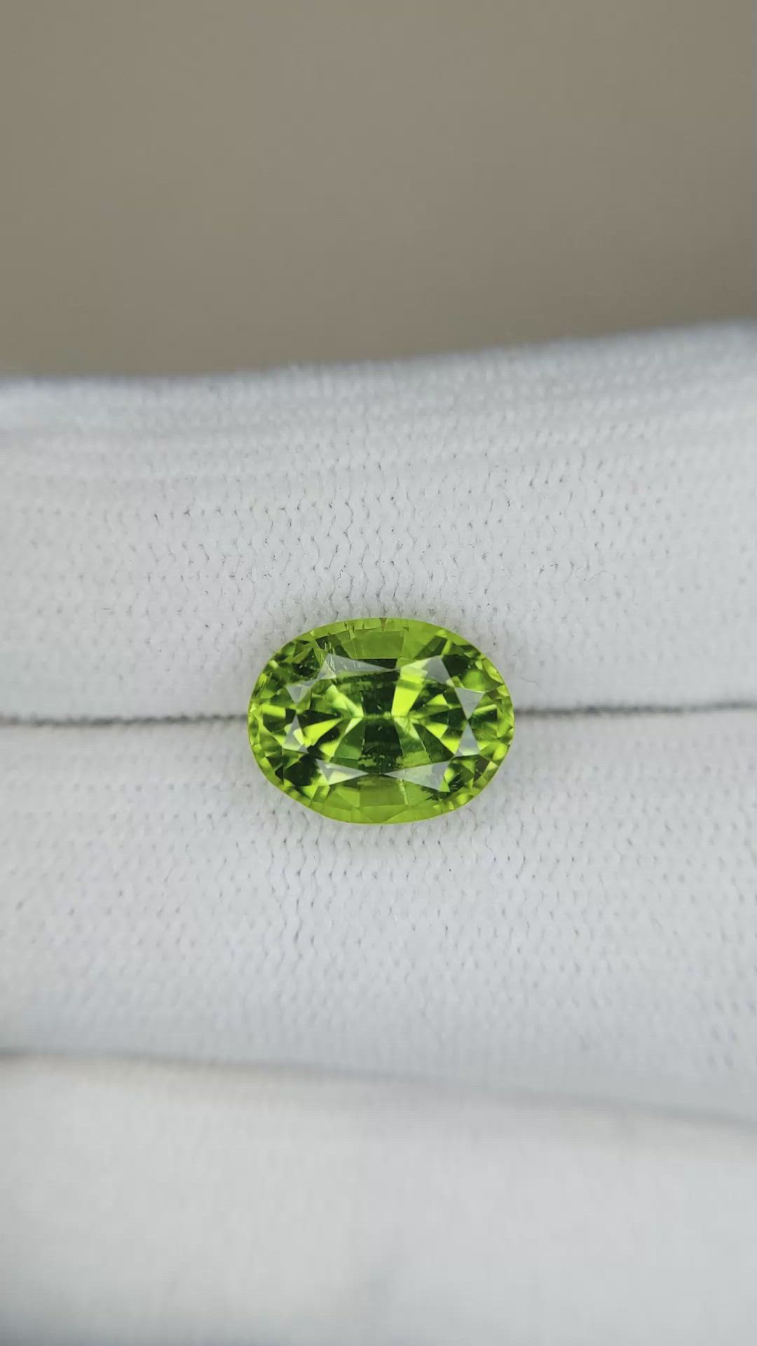 3.40 Ct. Peridot from Burma (Myanmar) Size Video