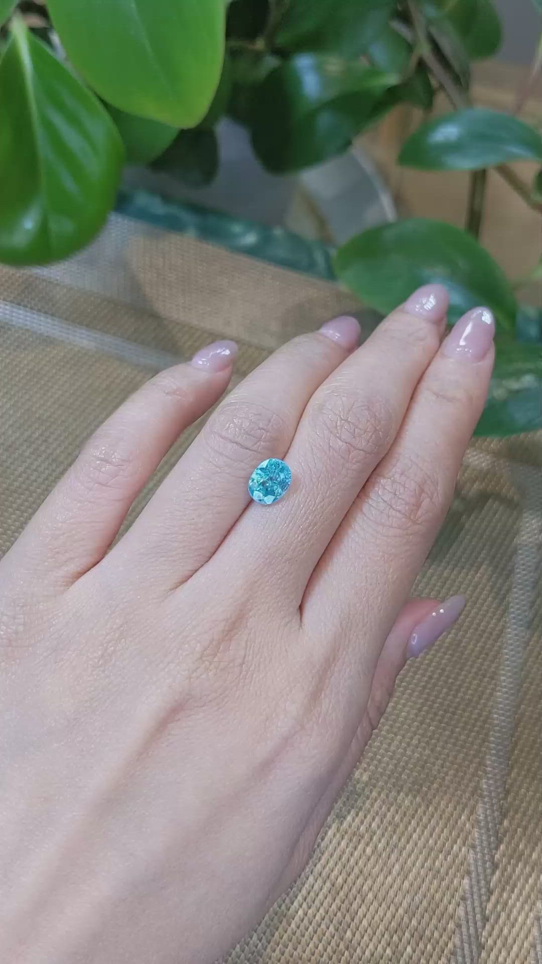 2.94 Ct. Zircon from Cambodia Size Video