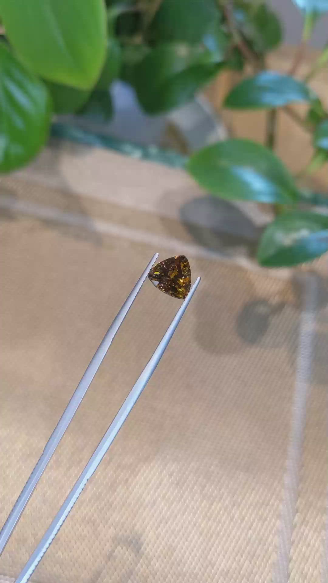 3.17 Ct. Sphene (Titanite) from Madagascar Size Video
