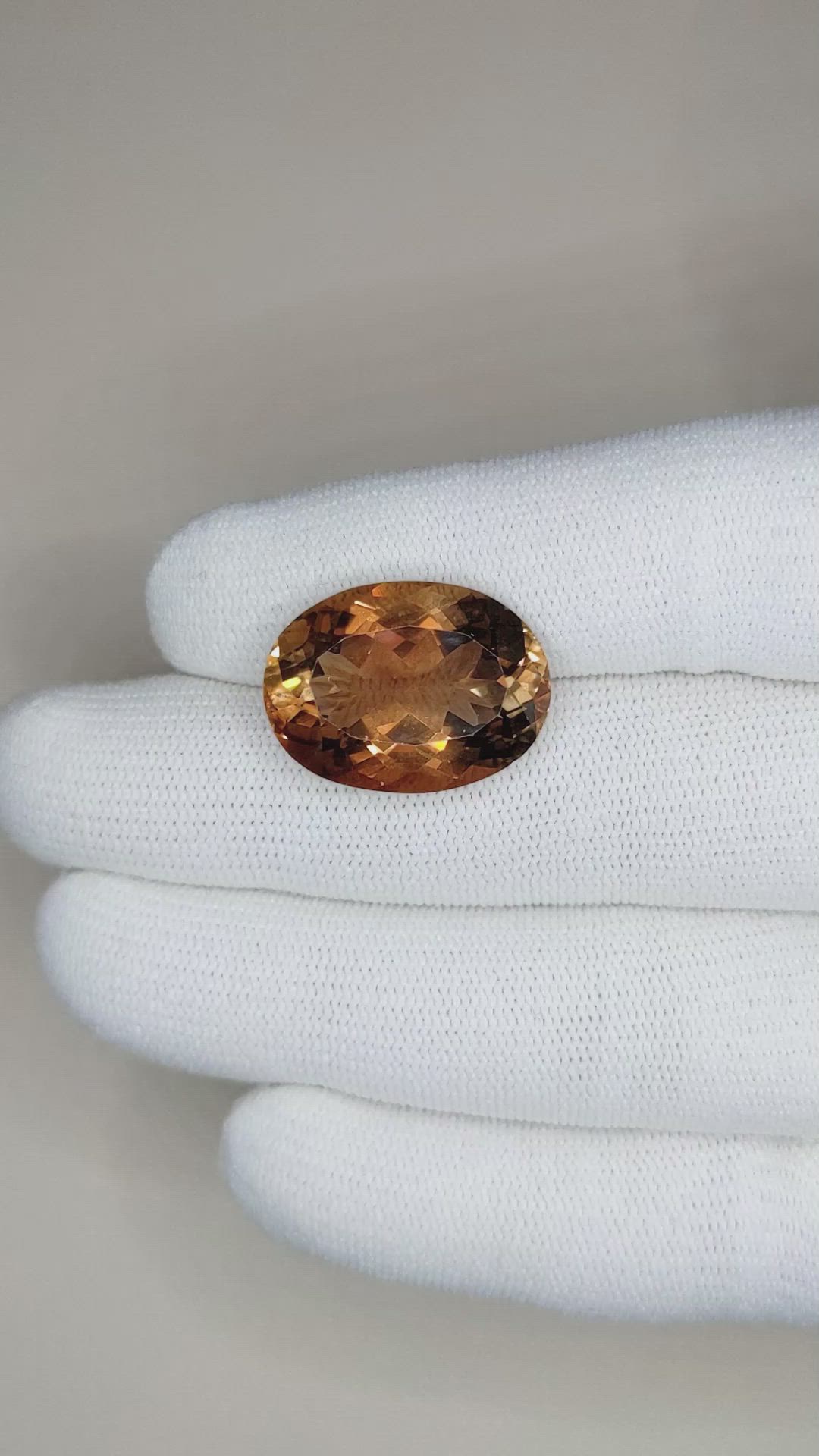 21.39 Ct. Imperial Topaz from Brazil Size Video