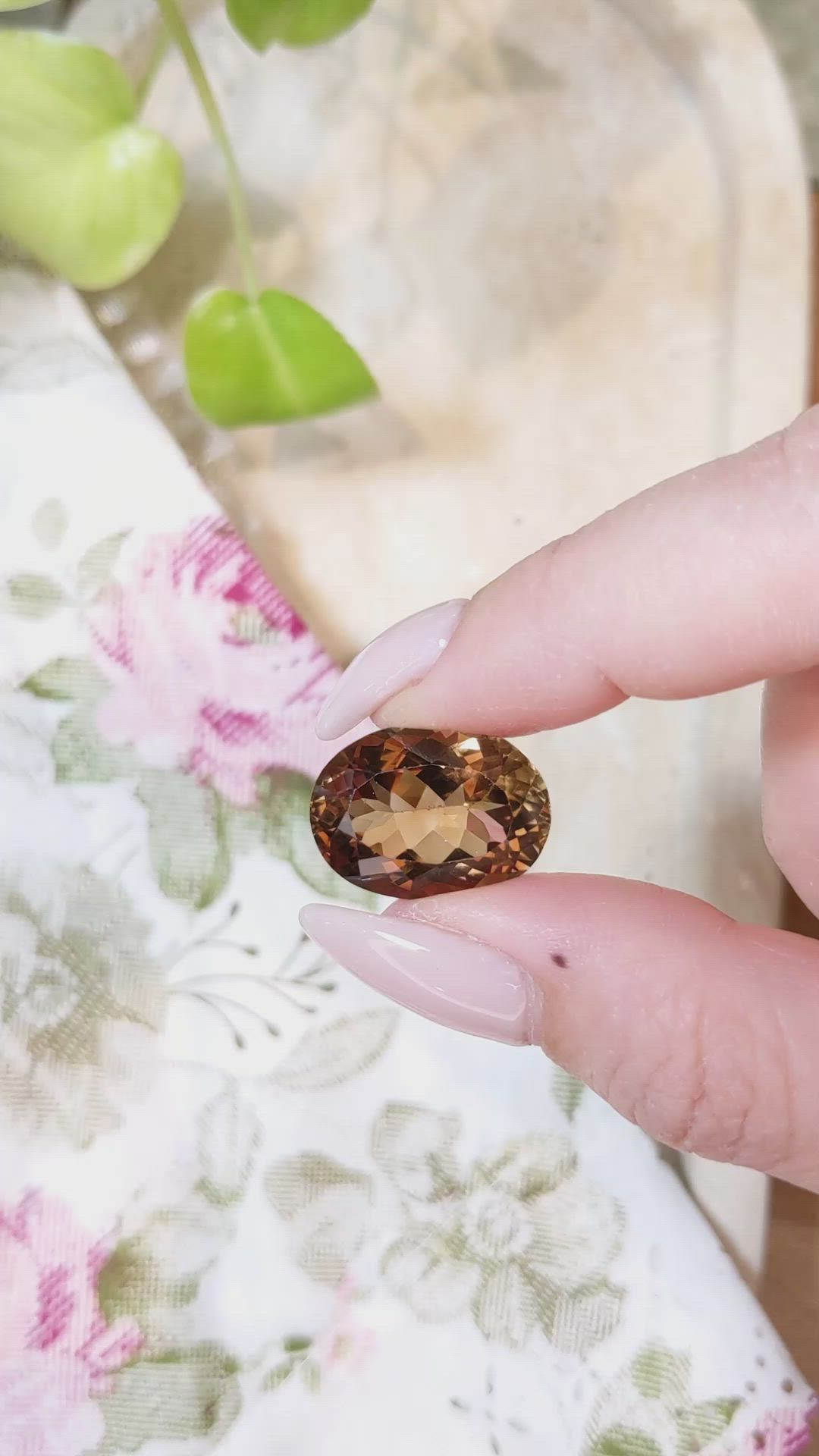 21.39 Ct. Imperial Topaz from Brazil Size Video