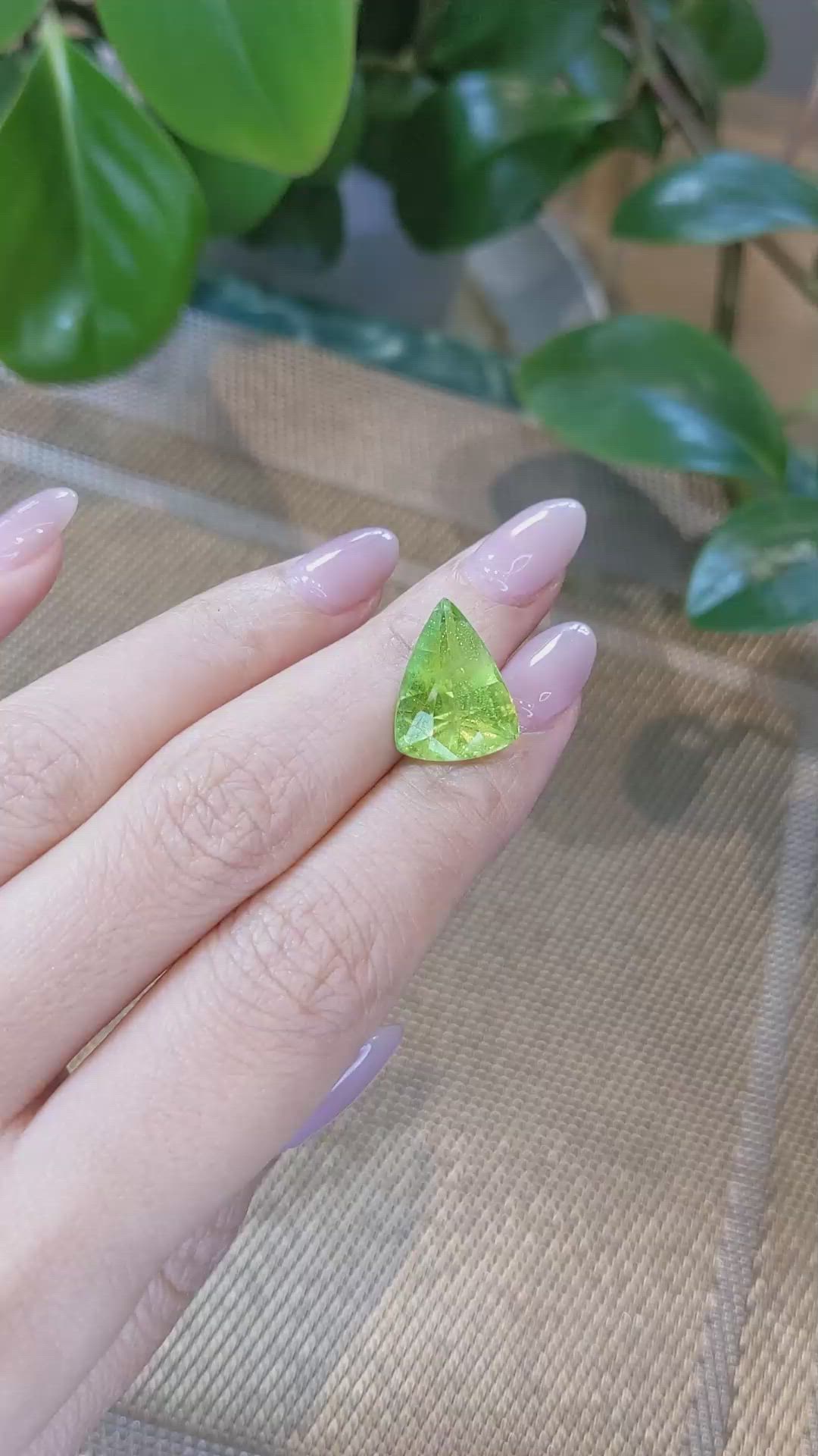 9.65 Ct. Peridot from Burma (Myanmar) Size Video
