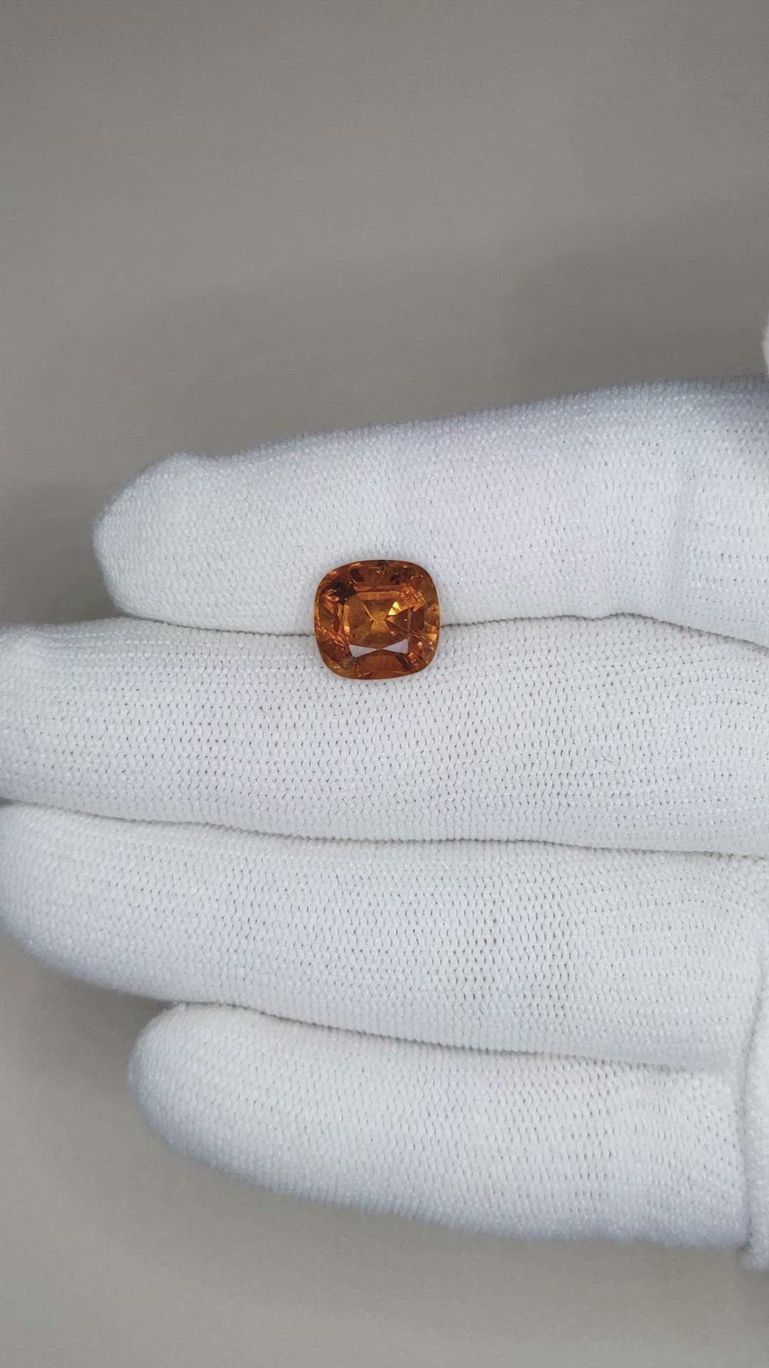 3.89 Ct. Citrine from Brazil Size Video