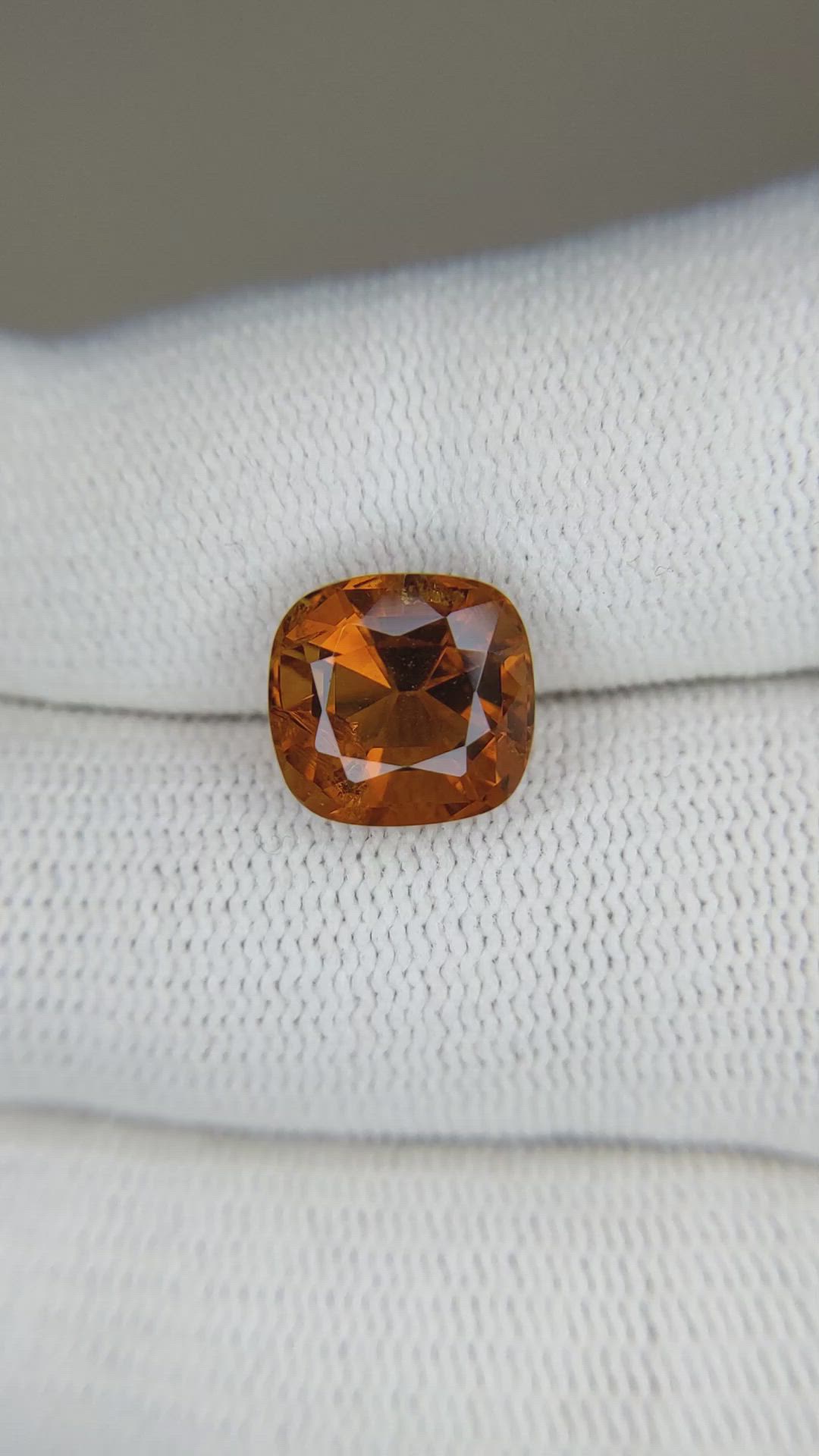 3.89 Ct. Citrine from Brazil Size Video